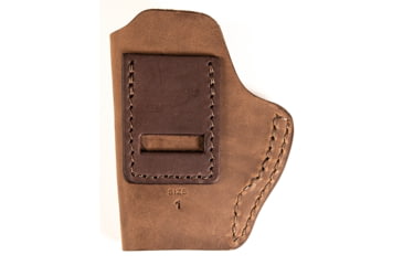 Image of Uncle Mike's IWB Leather Belt Size 01 Holster, Walther PPK, Right Hand, Brown, UMIWB1BRWR