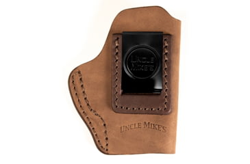 Image of Uncle Mike's IWB Leather Belt Size 01 Holster, Walther PPK, Right Hand, Brown, UMIWB1BRWR