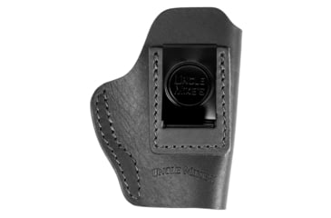 Image of Uncle Mike's IWB Leather Belt Size 01 Holster, Walther PPK, Right Hand, Matte Black, UMIWB1MBLR