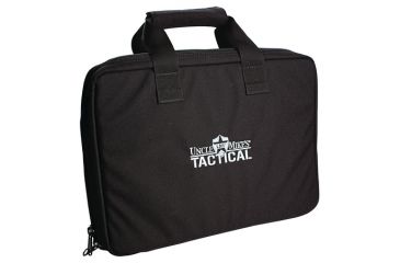 Image of Uncle Mike's Tactical Pistol Case, Black, 64110