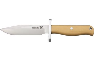 Image of Uncle Mikes Classic Blades Halo Fixed Blade Knife, 3.625in, A-2 Tool Steel Clip Point, Antique Ivory Micarta Border Patrol Handle BCB12AI