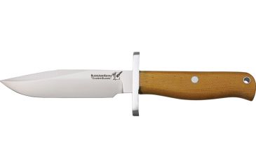 Image of Uncle Mikes Classic Blades Halo Fixed Blade Knife, 3.625in, A-2 Tool Steel Clip Point, Natural Canvas Micarta Border Patrol Handle BCB12NM