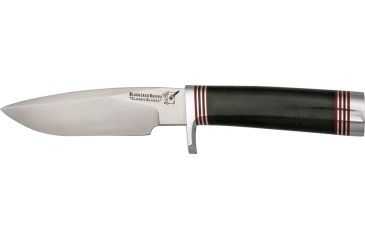 Image of Uncle Mikes Classic Model 125 Fixed Blade Knife, Black Canvas Micarta Handle BCB125BM