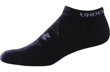 Image of Under Armour 7-9 UA Charge Cotton Noshow 6Pk-Black/Asst UA 2333-BLK/AST-YL