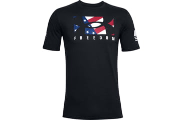 Image of Under Armour Freedom New BFL T-Shirt - Mens, Black, Large, 1358039001LG