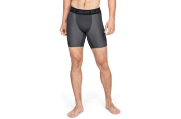 Image of Under Armour HeatGear Armour Mid Boxer - Mens, Gray, Large, 1289566090LG