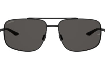 Image of Under Armour Impulse Sunglasses with Matte Black Frame and Grey Polarized Lens, Medium, UA0015GS 003-M9