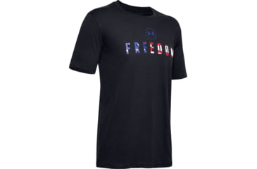 Image of Under Armour UA Freedom Chest T-Shirt - Mens, Black, 2X-Large, 13333540012X