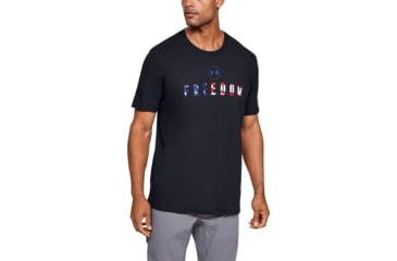 Image of Under Armour UA Freedom Chest T-Shirt - Mens, Black, 2X-Large, 13333540012X