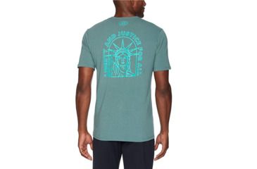 Image of Under Armour Ua Freedom Lady Liberty T-shirt, Toddy Green - 1316774370XXL