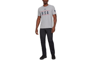 Image of Under Armour UA Freedom USA Chest T-Shirt - Mens, Steel Light Heather, 2XL, 13275550352X