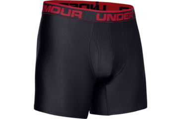 Image of Under Armour UA Original Series 6in Boxerjock 2-Pack - Mens, Black/Red, Small, 1282508003SM