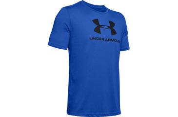 Image of Under Armour UA Sportstyle Logo T-Shirt - Men's, Medium, Blue, 1329590486MD
