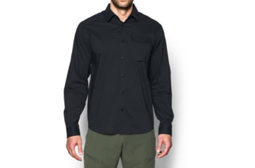 Image of Under Armour UA Tactical Long Sleeve Button-Down Top - Mens, Black, 2X-Large, 12927290012X