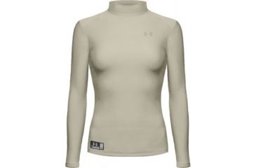 Image of Under Armour Women's ColdGear Tactical Mock - Desert Color 1005563-290