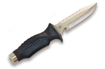 Image of Underwater Kinetics Blue Tang HYDRALLOY, Drop Point Blade Dive Knife, Black 30084