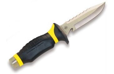 Image of Underwater Kinetics Blue Tang HYDRALLOY, Drop Point Blade Dive Knife, Yellow 30081