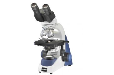 Image of Unico G380-PPL Microscope Binocular WF10X, 4X, 10X, 40XR, 100XR Plan MECH.  Abbe N.A. 1.25 LED Battery Pk. Illumination &amp; carry case G380-PPL