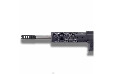 Image of Unique-ARs Hex Hazard Handguard with Dolos Locking Ring, Cerakote Armor Black, 7 in doloshexhazard7