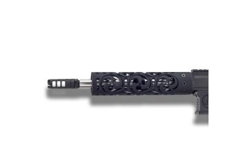 Image of Unique-ARs Hurricane AR-15 Handguard, Cerakote Armor Black/Anodize Black, 9in hurricane9