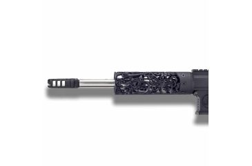 Image of Unique-ARs Lotus Dragon Handguard with Dolos Locking Ring, Cerakote Armor Black, 7 in doloslotus7