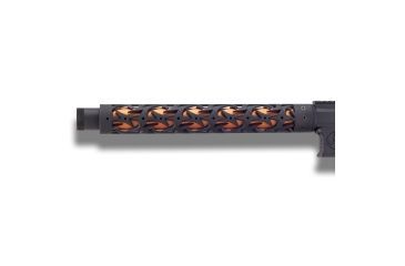 Image of Unique-ARs Razor AR-15 Handguard, Cerakote Armor Black/Anodize Black, 7in, razor7