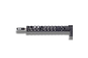 Image of Unique-ARs UAR Hex AR-15 Handguard, Cerakote Armor Black/Anodize Black, 15in uarhex15