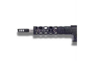 Image of Unique-ARs UAR Hex Handguard with Dolos Locking Ring, Cerakote Armor Black, 9 in dolosuarhex9