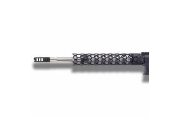 Image of Unique-ARs Ultra-Light Hex Handguard with Dolos Locking Ring, Cerakote Armor Black, 12 in dolossmhex12