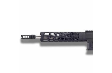 Image of Unique-ARs Web Handguard with Dolos Locking Ring, Cerakote Armor Black, 9 in dolosweb9