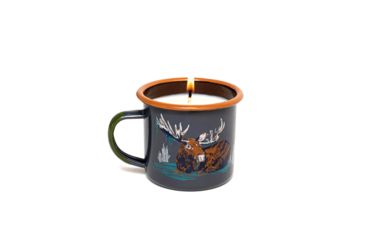 Image of United By Blue Morning Dip Enamel Steel Candle Mug, Slate, 9oz, 710-012-03613