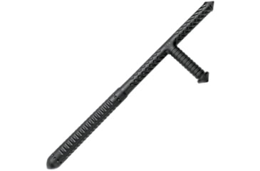 Image of United Cutlery 3315 Night Watchman Tonfa Baton, 24in Overall, Glass Breaker, Polypropylene Construction, Black, Black, UC3315