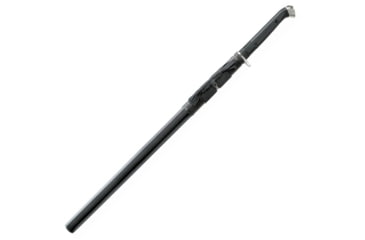 Image of United Cutlery Honshu Double Edge Sword, 41in Overall, 30.5in Satin 1065 Carbon Steel Blade, Black Tpr Handle, Steel Guard, Black Wood Scabbard, Black, UC3245