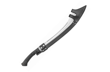 Image of United Cutlery Honshu Satin War Sword, 34in Overall, 21.25in Satin 1065 Carbon Steel Blade, Black Tpr Handle, Steel Guard, Black Wood Scabbard, Black, UC3123S