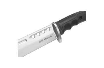Image of United Cutlery Honshu Satin War Sword, 34in Overall, 21.25in Satin 1065 Carbon Steel Blade, Black Tpr Handle, Steel Guard, Black Wood Scabbard, Black, UC3123S
