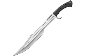 Image of United Cutlery Honshu Spar Sword, 23in Overall, 16.5in Satin 7Cr17Mov SS Blade, Black Tpr Handle, SS Guard, Black Leather Sheath, Black, UC3345