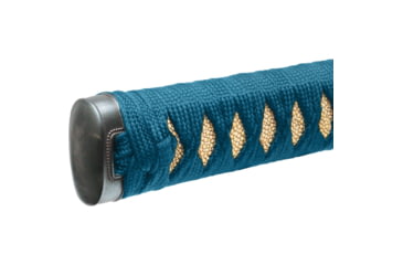 Image of United Cutlery Shikoto Teal Wakizashi, 30.75in Overall, 19.38in T10 High-Speed Tool Steel Blade, Wooden Storage Box, Black Wood Scabbard, UC3238