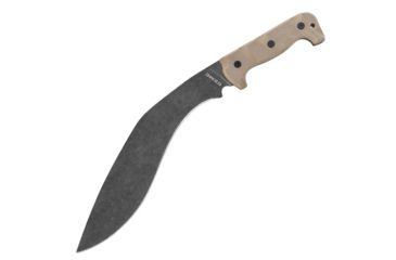Image of United Cutlery U.S.M.C. Desert Kukhri, 11 1/2in Blade Is Of Rust-Resistant 3Cr13 Stainless Steel With A Stonewashed Finish, G10 Handle, UC3145