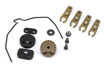 Image of Unity Tactical Modular Attached Rail  Kit  Includes Sordin Arc Rail Adapter Kit - Revision High Cut, FDE HLM-MKRF