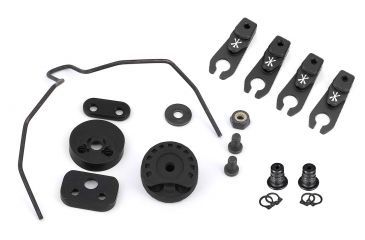 Image of Unity Tactical Modular Attached Rail  Kit  Includes Sordin Arc Rail Adapter Kit - BTH - Team Wendy, Black HLM-MBTB