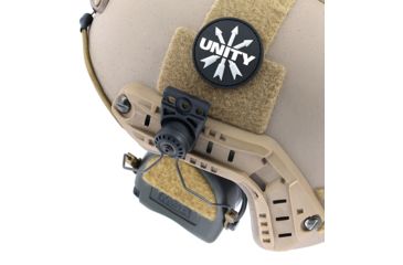 Image of Unity Tactical Remora Mount for 3M Peltor Tactical Helmet, Black, HLM-REM, EDEMO1