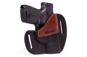 Image of Urban Carry CarryPro OWB for Shield 9, Shield 40, XDs, Glock 43, Right Hand, Brown / Black uc-OWB-04-brbk