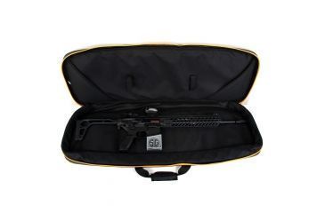 Image of Urban Carry Large Rifle AR-15 Carrying Case, Black / Yellow, 37in x 13in x 3in UC-BAG-AR