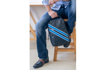 Image of Urbn Chc Williams Bulletproof Vest Bag, Black/Blue/White, Medium, WILBLK/002