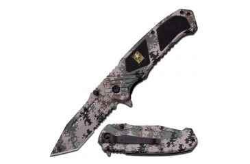 Image of US Army Folding Blade, 3.5in, Stainless Steel Blade, Digital Coated Aluminum Handle A-A1024DG