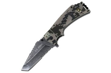 Image of US Army Folding Blade, 3.75in, Stainless Steel Blade, Digital Camo Coated G10 Handle A-A1021CS