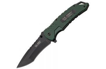 Image of US Army Linerlock Green G10 A/O Knife USAA1018GP