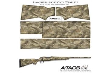 Image of US Night Vision A-TACS Camo Pre-Cut Universal Rifle Skin Vinyl Wrap, 20x30in, A-TACS Camo AU 116540