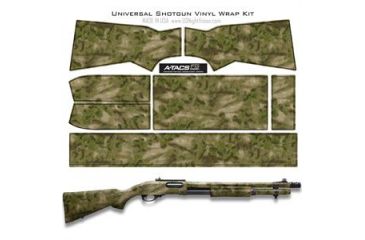 Image of US Night Vision A-TACS Camo Pre-Cut Universal Shotgun Skin Vinyl Wrap, 20x30in, A-TACS Camo FG 116521