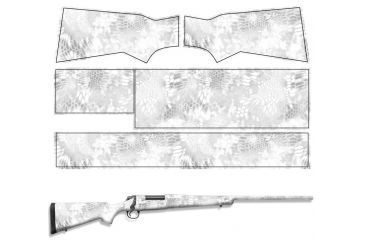 Image of US Night Vision KRYPTEK Camo Pre-Cut Universal Rifle Skin Vinyl Wrap, 20x30in, Kryptek Yeti 036532